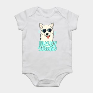 HUSKY SQUAD (white) Baby Bodysuit